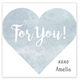 Watercolor Heart Square Gift Stickers Image 2 of 6